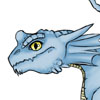 Jeune dragon bleu